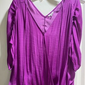 Bright Fushia silky feeling long sleeve top